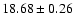 $18.68\pm0.26$