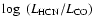 $\log~(L_{\rm HCN}/L_{\rm CO})$