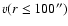$v(r \le 100{''})$
