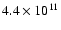 $4.4\times10^{11}$