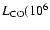 $L_{\rm CO}(10^6$