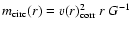$m_{\rm {circ}}(r)=v(r)_{\rm corr}^2 ~r~G^{-1}$