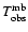 $T^{\rm mb}_{\rm obs}$