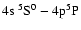 $4\rm s~^5S^0-4 p^5P$