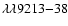 $\lambda \lambda 9213{-}38$