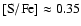 ${\rm [S/Fe]}\approx0.35$