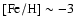 ${\rm [Fe/H]}\sim -3$