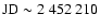 $\rm JD \sim 2~452~210$