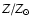 $Z/Z_\odot$