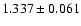 $1.337\pm0.061$