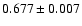 $0.677\pm0.007$