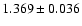 $1.369\pm0.036$