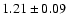 $1.21\pm0.09$