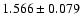 $1.566\pm0.079$