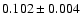 $0.102\pm0.004$