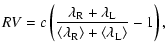 $\displaystyle {\it RV} = c \left(\frac{\displaystyle \lambda_{\rm R} + \lambda_...
...tyle
\langle\lambda_{\rm R}\rangle + \langle\lambda_{\rm L}\rangle} - 1\right),$