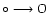 $\circ\longrightarrow {\rm O}$