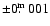 $\pm
0\hbox{$.\!\!^{\rm m}$ }001$