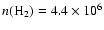 $n({\rm H}_2)=4.4\times 10^6$