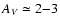 $A_V\simeq 2{-}3$