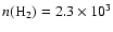 $n({\rm H}_2)=2.3\times 10^3$