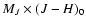 $M_J \times (J - H) _0$