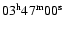$03^{\rm h} 47^{\rm m} 00^{\rm s}$
