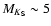 $M_{K_{\rm S}}\sim5$