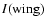 $I({\rm wing})$