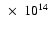 $~\times~ 10^{14}$