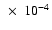 $~\times~ 10^{-4}$