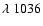 $\lambda~ 1036$
