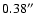 $0.
38\hbox{$^{\prime\prime}$ }$