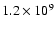 $1.2\times10^{9}$