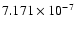 $7.171\times10^{-7}$