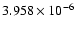 $3.958\times10^{-6}$