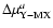 $\Delta \mu _{\rm Y-MX}^{a }$