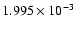 $1.995\times10^{-3 }$