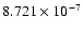 $8.721\times10^{-7}$