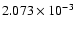 $2.073\times10^{-3}$