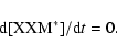 \begin{displaymath}\rm d[XXM^*] / d{\it t} = 0.
\end{displaymath}