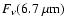 $F_\nu(6.7~\mu {\rm m})$