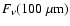 $F_\nu(100~\mu {\rm m})$