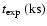$t_{\mathrm{exp}}~(\rm {ks})$