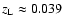 $z_{\rm L}\approx 0.039$