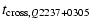 $\displaystyle %
t_{{\rm cross}, Q2237+0305}$