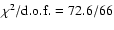 $\chi^2/{\rm d.o.f.}=72.6/66$