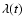 $\lambda(t)$