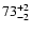 $\rm 73^{+2}_{-2}$
