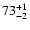 $\rm 73^{+1}_{-2}$